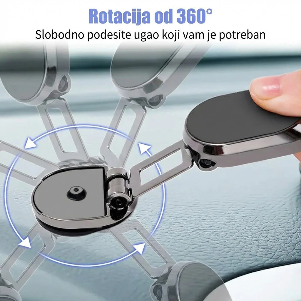 Holder360° FoldableHolder – Sklopivi metalni magnetni držač telefona za automobil - Image 2