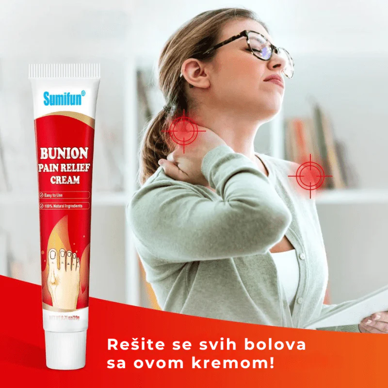 Krema za neutralisanje bolova i upaljenosti čukljeva