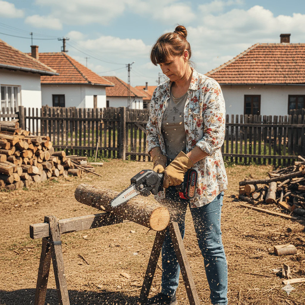 Mini prenosiva električna testera sa punjivom baterijom - Image 2