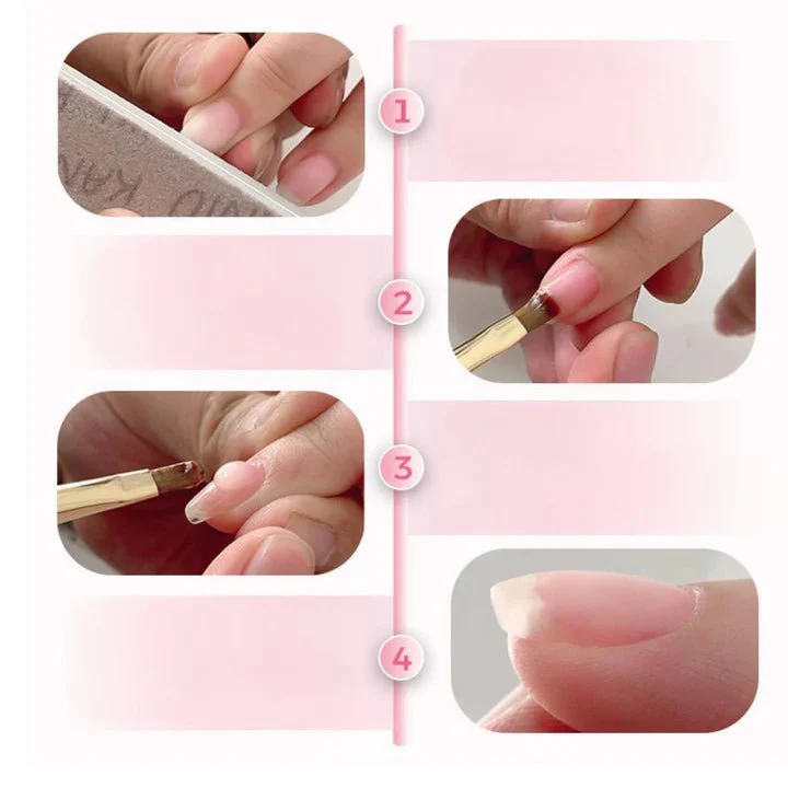 NailClear 1+1 GRATIS – 3 u 1 transparentni profesionalni gel za nadogradnju noktiju - Image 8